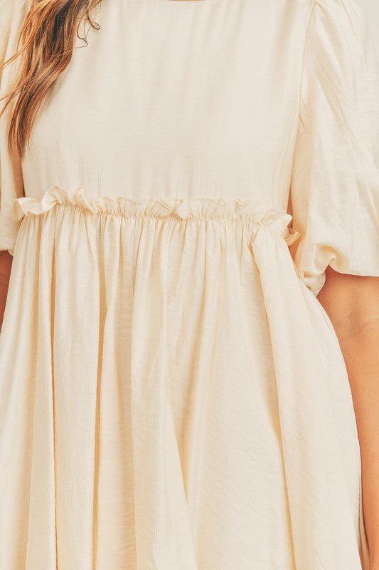 Cream Callen Mini Dress