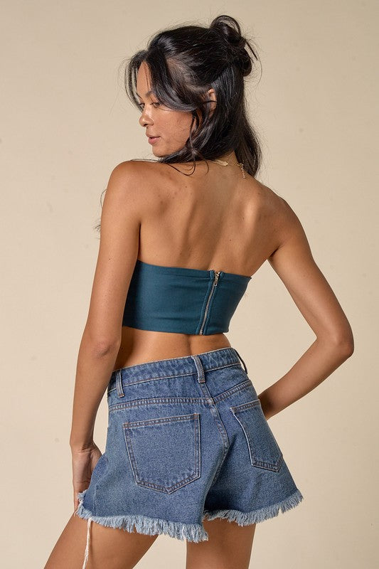 Tinsley Cropped Corset Top