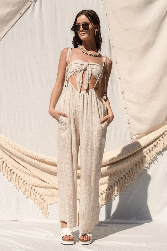 Cream Aztec Beach Babe Set