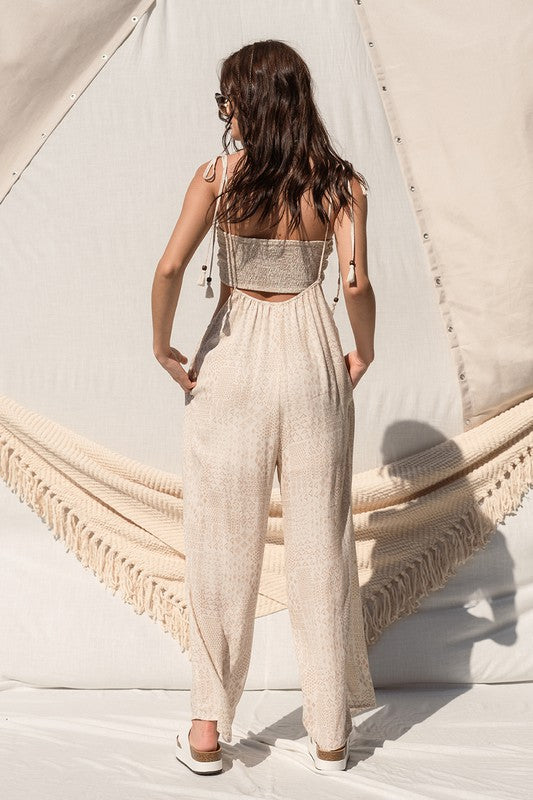 Cream Aztec Beach Babe Set