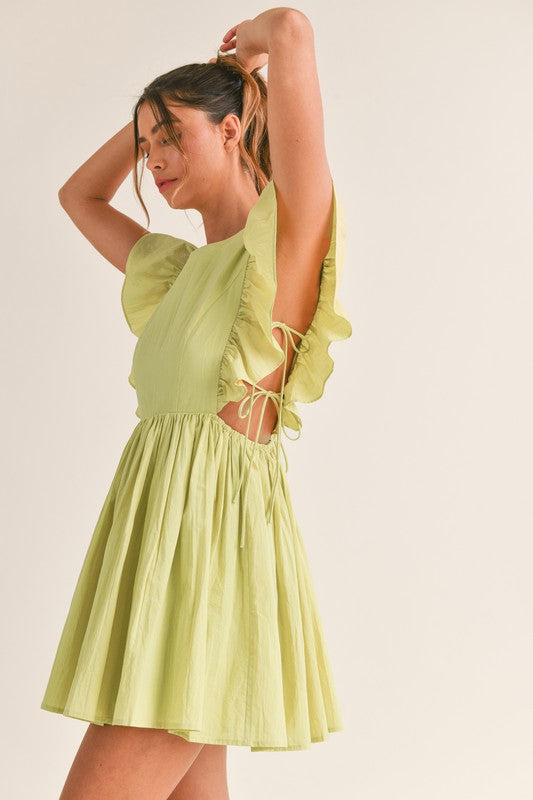 Kiwi Ruffle Ronni Mini Dress