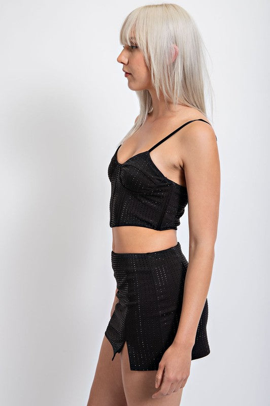 Eddie Black Bustier Top