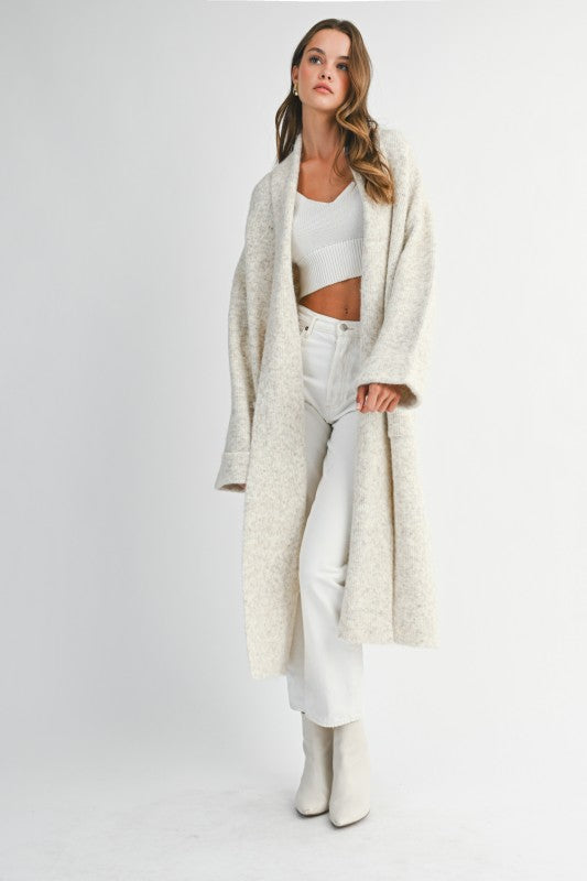 Hailey Light Cream Oversized Cardigan