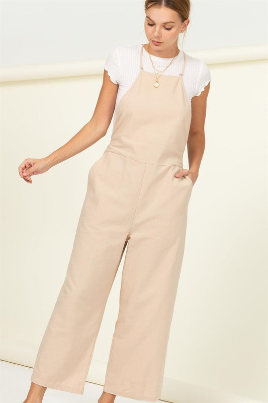 Light Khaki Baggy Overall