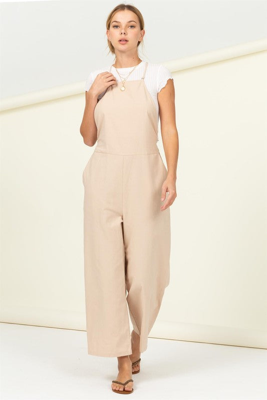 Light Khaki Baggy Overall