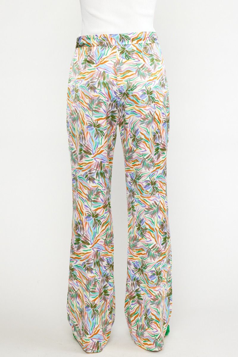 Whimsey Tropical Wide Leg Pants