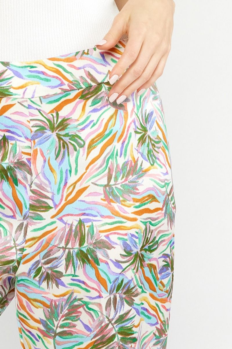 Whimsey Tropical Wide Leg Pants