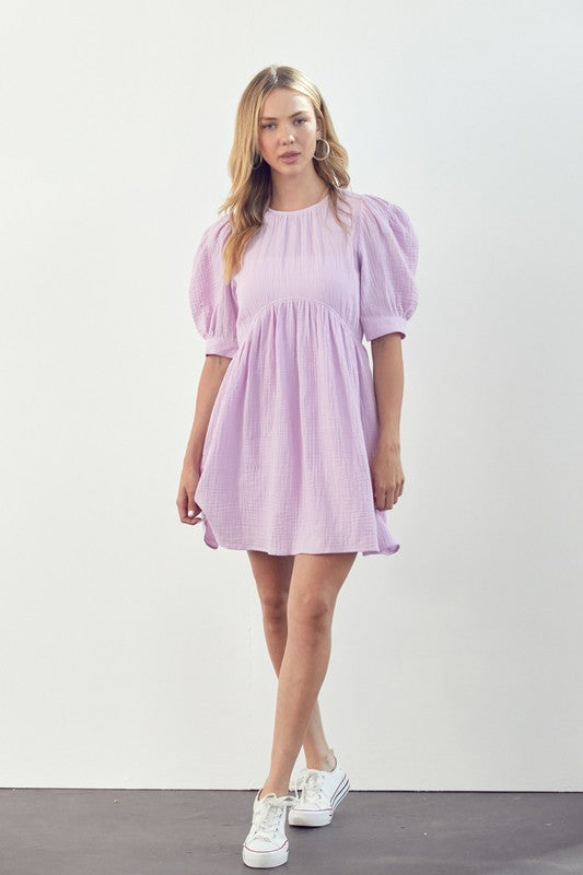 Lavender Georgia Mini Dress