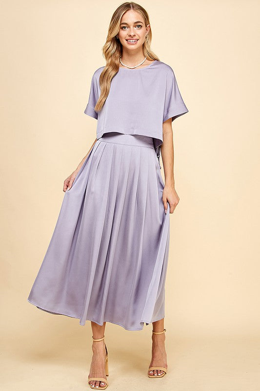 Lavender Ava Skirt & Top Set