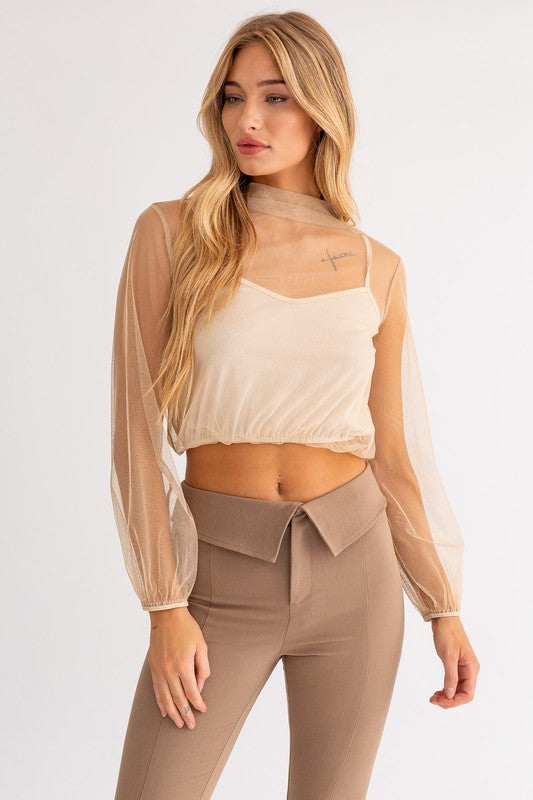 Skyler Mesh Crop Top