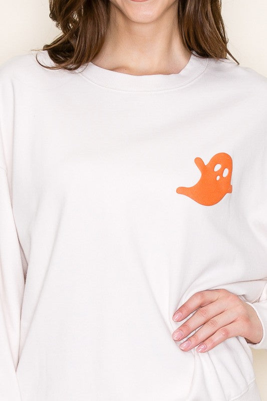 Ivory Ghosted Pullover