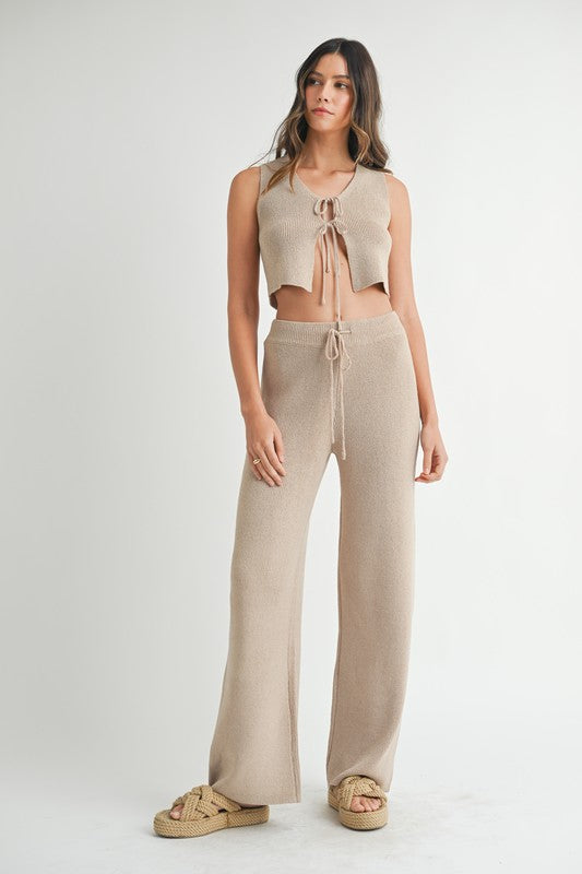 Brixby Mocha Vest & Pant Set