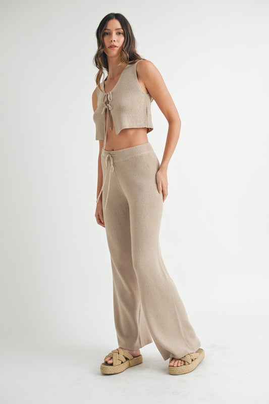 Brixby Mocha Vest & Pant Set