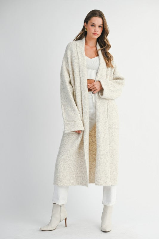Hailey Light Cream Oversized Cardigan