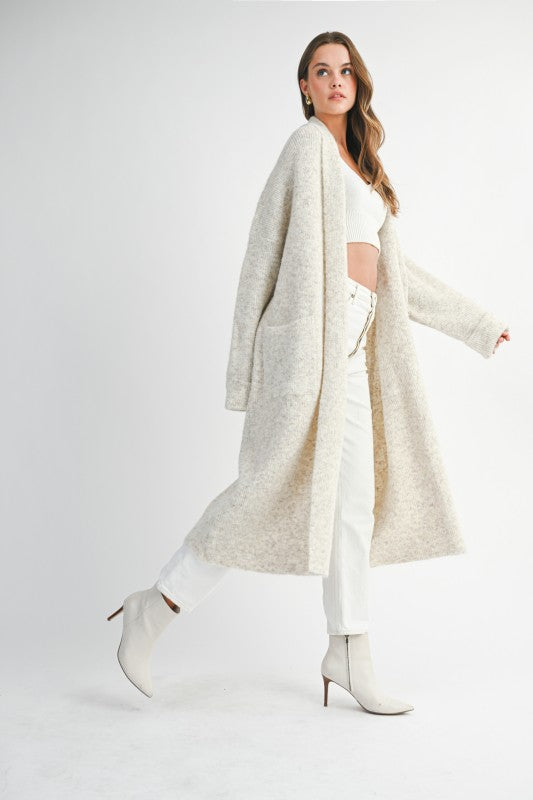 Hailey Light Cream Oversized Cardigan