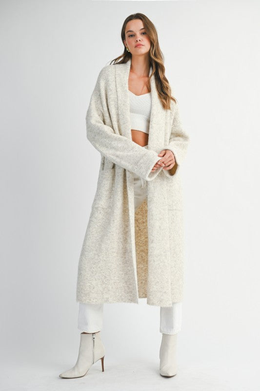 Hailey Light Cream Oversized Cardigan