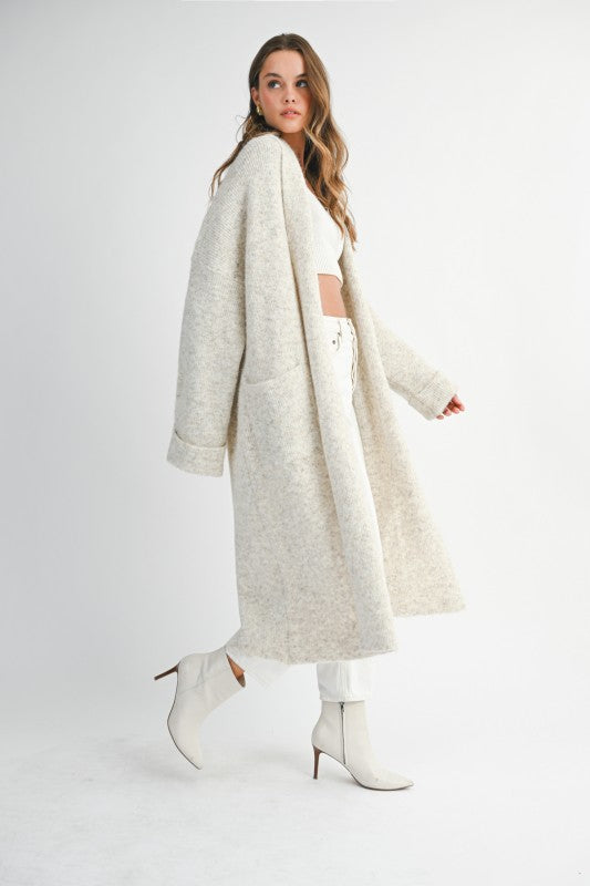 Hailey Light Cream Oversized Cardigan