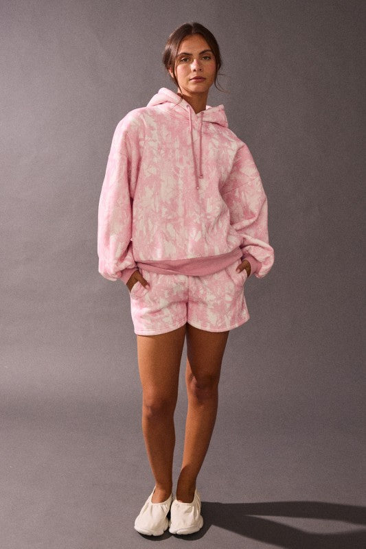 Pink Woodland Camo Short Set