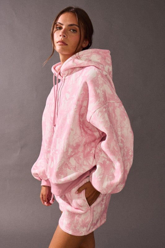 Pink Woodland Camo Short Set