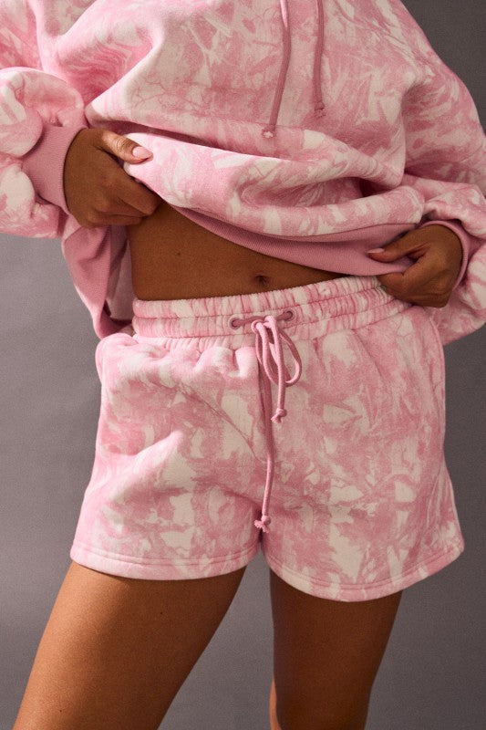 Pink Woodland Camo Short Set