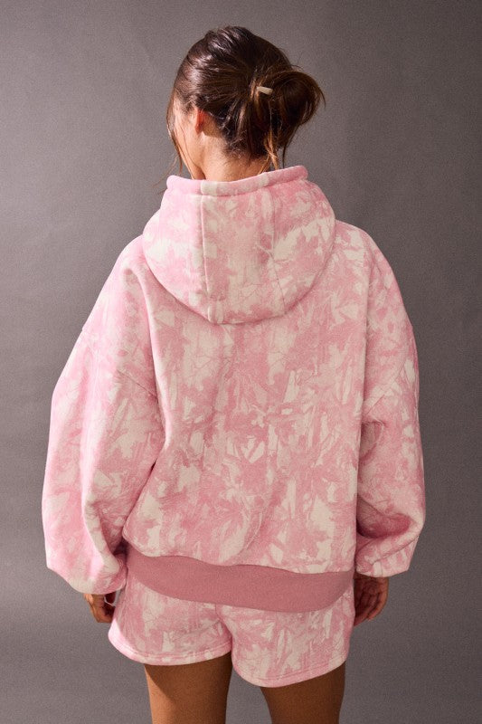 Pink Woodland Camo Short Set