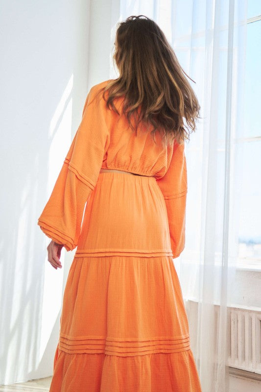 Orange Gauzy Giselle Set